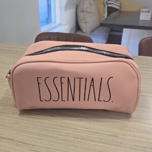 Rae Dunn Pink Essentials/Cosmetic Pouch